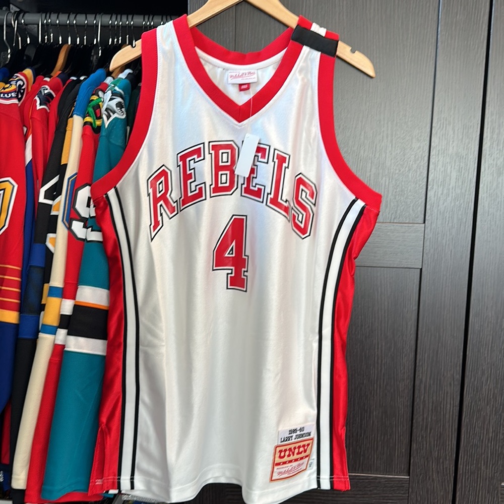 Larry Johnson UNLV Rebels Mitchell & Ness 1989-90 Authentic Throwback Jersey